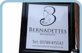 Bernadettes, Stratford upon Avon Restaurant